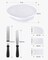 Cake Decorating Kit Baking Supplies Cake Turntable with 2 Frosting Straight Angled Spatula 3 Icing Smoother Scrapers Baking Accessories Tools for Beginners and Pros, White